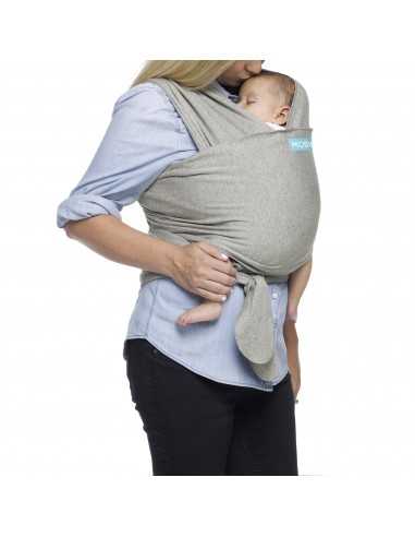 Moby Wrap Classic Gray Elastic Baby Carrier