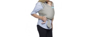 Moby Wrap Classic Gray Elastic Baby Carrier