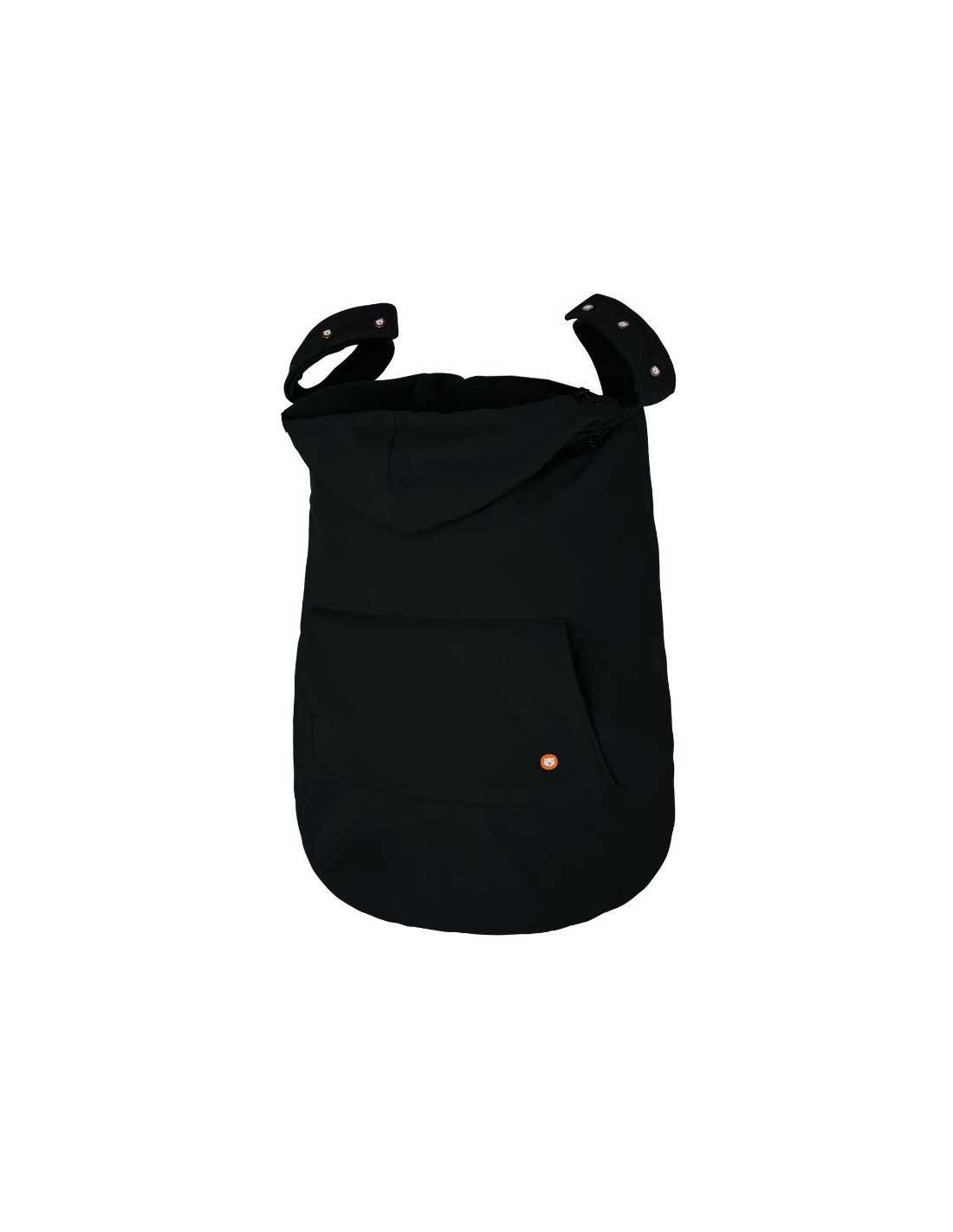Cobertor de Porteo Soft Shell Negro: Protección y Confort en Invierno